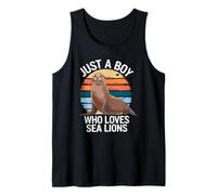 Homme Juste Un garçon Qui Aime Les Lions de mer Marine Lover Vintage Sea Lion Débardeur