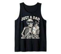 Homme Juste Un Papa Revenu avec Le Lait Shirt Squelette Débardeur