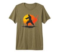 Homme Karate Guy Graphic Ceinture Noire d'autodéfense T-Shirt Haut de Gamme