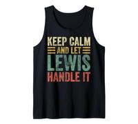 Homme Keep Calm and Let Lewis Handle It Prénom personnalisé Débardeur
