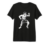 Homme Kickboxing Boy Pixel Graphic Autodéfense pour garçons T-Shirt Haut de Gamme