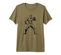 Homme Kickboxing Guy Esquisse de Sport pour garçons T-Shirt Haut de Gamme