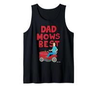 Homme King of The Hill Father's Day Dad Mows Best Hank Rides Mower Débardeur