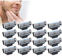 Homme Lames De Rasoir,16 Recharges De Lames De Rasoir Pour Homme, Mach 3 Lames Pour Homme, Lame Manuelle Pour Barbier Professionnel, Lame De Rasoir Pour Homme, Lubrastrip Un Rasage Plus Confortable