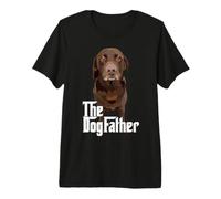 Homme Le père du Chien Brown Labrador Chocolate Retriever Lab Dad T-Shirt Haut de Gamme