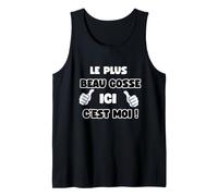 Homme Le Plus Beau Gosse Ici C'est Moi Humour Anniversaire fête Débardeur