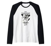 Homme Leo - Beau nom de garçon avec Un Petit démon Mignon Manche Raglan