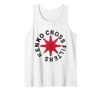 Homme Letchli x Kenko Filtre en Tissu Rouge Hot Chili Peppers Homage [Blanc] Débardeur