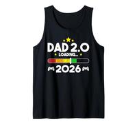 Homme Leveling Up to Dad 2.0 2026 Père 2026 Papa New Baby Dad Débardeur