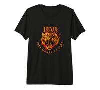 Homme Levi - Joli nom de garçon avec Un Tigre : Veut Juste Jouer T-Shirt Haut de Gamme
