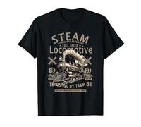 Homme Locomotive à Vapeur Machine à Vapeur Train à Vapeur T-Shirt Graphique avec Valeur