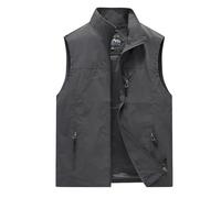 Homme Manteau sans Manche,Veste sans Manches Veste de Sport Gilet de Chasse Reporter Photographie, Pêche, de Plein Air Sports de Voyage Les Poches Gilets Séchage Rapide