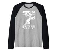 Homme Marathon Runner Bites The Dust Running Manche Raglan