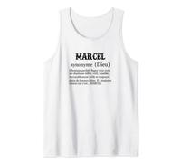 Homme MARCEL - Prénom Définition | Synonyme Dieu - Drôle Humour Débardeur