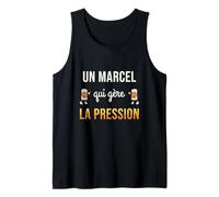 Homme Marcel Qui Gère la Pression Cadeau Drôle Marcel Humour Bière Débardeur