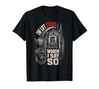 Homme Mécanicien d'ascenseur The Lift Stops When I Say So T-Shirt Graphique avec Valeur