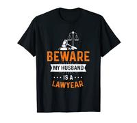 Homme Méfiez-vous, mon mari est un avocat Occupation Attorney T-Shirt