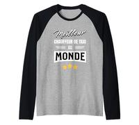 Homme Meilleur Chauffeur De Taxi Au Monde Cadeau Humour Taxi Manche Raglan