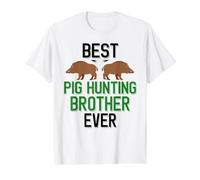 Homme Meilleur frère Chasseur de cochons de Tous Les Temps T-Shirt Graphique avec Valeur