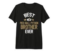 Homme Meilleur frère Pied Ball Python de Tous Les Temps : Piebald Snake T-Shirt Haut de Gamme