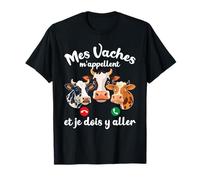 Homme Mes Vaches M'appellent Et Je Dois Y Aller Vache T-Shirt