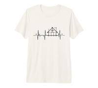 Homme Mon cœur Bat pour l'architecture T-Shirt Haut de Gamme