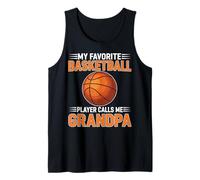 Homme Mon Joueur de Basket-Ball préféré m'appelle Grand-père Débardeur