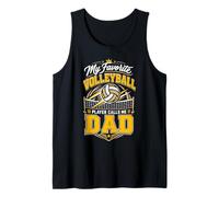 Homme Mon Joueur de Volleyball préféré m'appelle Papa Débardeur