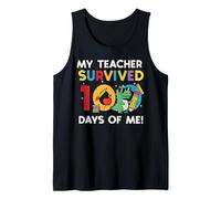 Homme Mon Professeur a survécu à 100 Jours, Moi Trex, 100e Jour d'école, garçons Débardeur