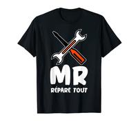 Homme monsieur papa répare tout - cadeau humour fêtes des pères T-Shirt