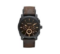 FOSSIL HOMME 42MM BRACELET CUIR CROCODILE MARRON QUARTZ MONTRE FS4656