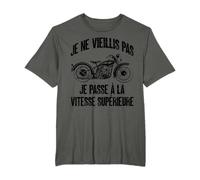 Homme Motard Je Ne Vieillis Pas Moto Drôle T-Shirt