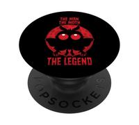 Homme, Moth, The Legend - Moonlit Mythical Mothman Cryptid PopSockets PopGrip Adhésif