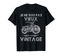 Homme Moto Je ne suis pas Vieux, Je Suis Vintage Motard distressed T-Shirt