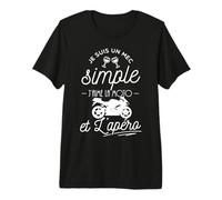 Homme Moto, Je suis Un Mec Simple Moto Et Apéro T-Shirt Haut de Gamme