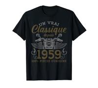 Homme Motocyclistes Retro Biker Les Motards Sont Nés En 1959 T-Shirt