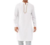 Homme Musulman Deguisement Arabe Djellaba Grande Taille Coffret Boubou Africain T-Shirt Caftan Été Ihram Priere Islamique Tenue De Prière Marocain Mariage Tenu Africaine
