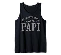 Homme My Favorite People Call Me Papi Vintage Débardeur