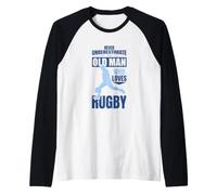 Homme Ne jamais sous-estimer Un Vieux Joueur de Rugby Manche Raglan