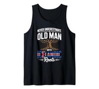 Homme Never Underestimate an Old Man with Icelandic Roots Pride Débardeur