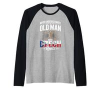 Homme Never Underestimate an Old Man with Strong Czech Roots Manche Raglan