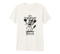 Homme Niklas - Beau nom de garçon avec Un Petit démon Mignon T-Shirt Haut de Gamme