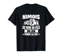 Homme Nimois de Père en Fils fête humour papa Nîmes T-Shirt