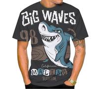 Homme Océan Animal 3D Imprimé T-Shirt Surf Requin Graphique Rue Mode Manches Courtes O Col Pullover Tops
