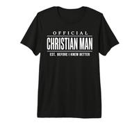 Homme Official Christian Man Est. Before I Knew Better Mens T-Shirt Haut de Gamme