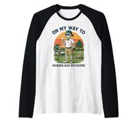Homme on My Way to Making Bad Decisions - Golf Amusant Golfeur Manche Raglan