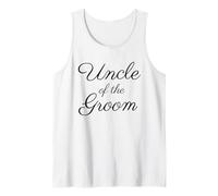 Homme Oncle of The Groom, Wedding & Bridal, Black Script Police Débardeur