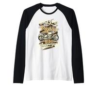 Homme Only Papas Ride Motorcycles Phrase pour Les Grand-père Manche Raglan