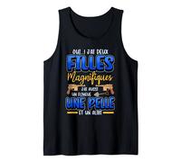 Homme Oui, j'ai deux filles magnifiques Alibi de Gun Shovel Débardeur