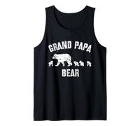 Homme Ours vintage Grand Papa avec 4 petits cadeaux pour grand-père Débardeur